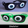 WeyesEyes Skeletor EyeGlasses Black and Color